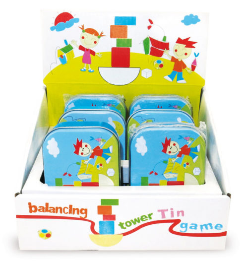 Wobbly Tower Game in a Tin Display - Image 3