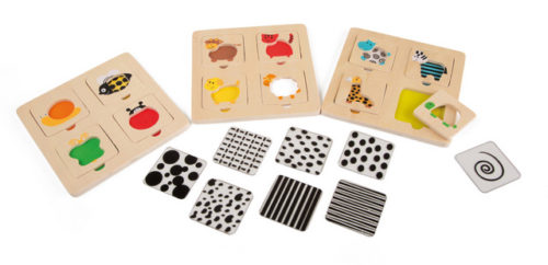 Stencil fun wooden puzzle