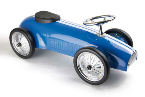 Blue Rally Push-along Car